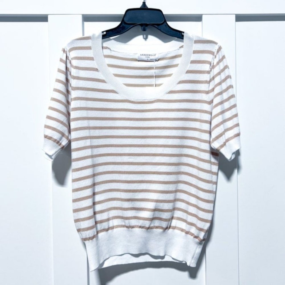 *NWOT* Brigitte Brianna Seaside Striped Sweater- Size L